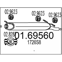 MTS 01.69560 Einddemper