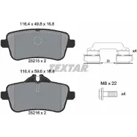 Textar 2521509 Remblokken