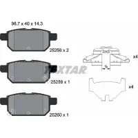 Textar Remblokset 2525801, achter
