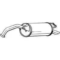 Bosal Einddemper 228-475 Bosal voor TOYOTA YARIS (SCP1_, NLP1_, NCP1_) bouwjaar 1999.04-2005.12
