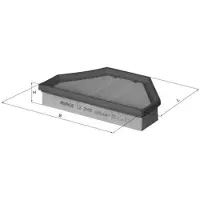 MAHLE ORIGINAL LX 2005 Luchtfilter