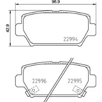 Brembo Remblokkenset, schijfrem P 54 062