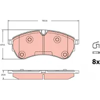 TRW GDB2362 Remblokken