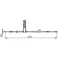Bosch 1 987 482 833 Handremkabel