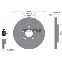 Textar 92099603 Remschijf