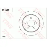 TRW DF7960 Remschijf