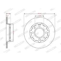 FERODO DDF2985C Remschijf
