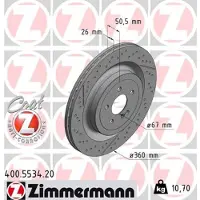 ZIMMERMANN 400.5534.20 Remschijf