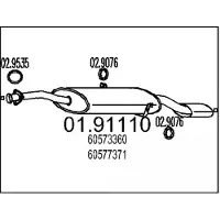 MTS 01.91110 Einddemper