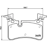 Hella 8DB 355 014-811 Remblokken