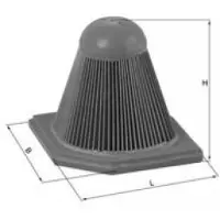 Knecht MAHLE luchtfilter LX1892
