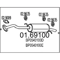MTS 01.69100 Einddemper
