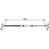 Bosch 1 987 482 646 Handremkabel