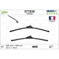 Valeo Ruitenwisser 577830 Valeo voor o.a. KIA, MAZDA