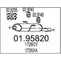MTS 01.95820 Einddemper