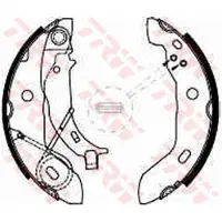 TRW Remschoenset GS8627 TRW voor o.a. MERCEDES-BENZ
