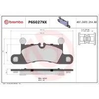 Brembo P65027NX Remblokken