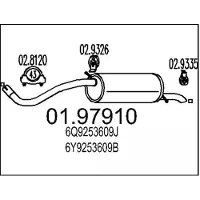 MTS 01.97910 Einddemper