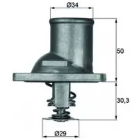 MAHLE ORIGINAL Thermostaat, koelvloeistof TI 1 83