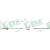 LPR C0139B Handremkabel