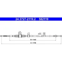 Ate 24.3727-2119.2 Handremkabel