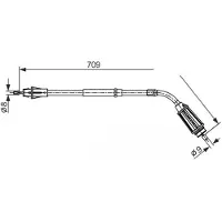 Bosch 1 987 482 557 Handremkabel