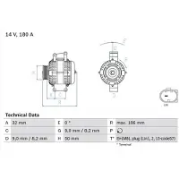 Bosch 0 986 084 590 Dynamo / Alternator