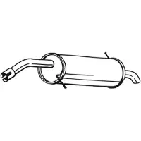 Bosal Einddemper 154-479 Bosal voor o.a. FORD
