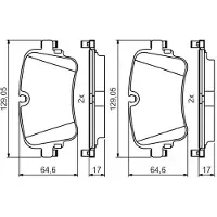 Bosch 0 986 495 426 Remblokken