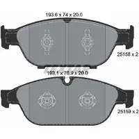 Textar Remblokset 2515802, voor