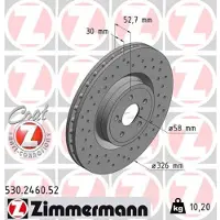 ZIMMERMANN 530.2460.52 Remschijf