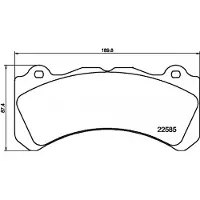 Hella Remblokkenset, schijfrem 8DB 355 040-211
