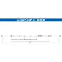 Ate 24.3727-3611.2 Handremkabel