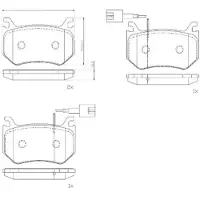 Brembo 18-20 Alfa Romeo Giulia/ Alfa Romeo Stelvio Rear Low-Met Brake Pad