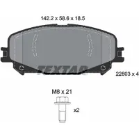 Textar Remblokset 2280301, voor