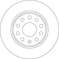 TRW DF6952 Remschijf