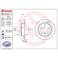 Brembo Remschijf 08.C745.11