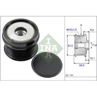 INA Dynamovrijloop 535 0252 10 Ina voor o.a. FORD, VOLVO