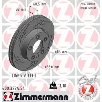 ZIMMERMANN 600.3224.54 Remschijf