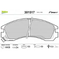 Valeo 301517 Remblokken