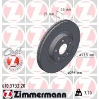ZIMMERMANN 610.3733.20 Remschijf