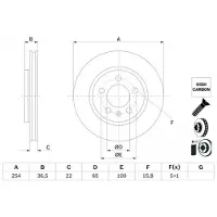 Bosch 0 986 479 E01 Remschijf