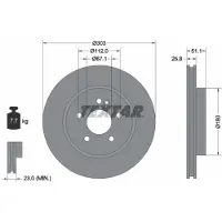 Textar 92089905 Remschijf