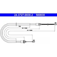 Ate 24.3727-0830.2 Handremkabel