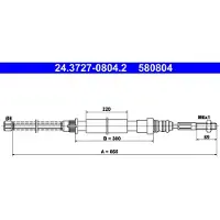 Ate 24.3727-0804.2 Handremkabel