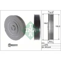 Schaeffler INA Riemschijvenset, krukas INA 544 0009 20