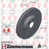 ZIMMERMANN 400.5555.52 Remschijf
