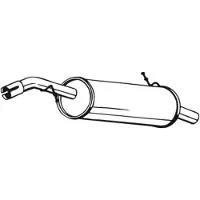 Bosal Geluiddemper achter 135-137