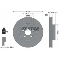 Textar 92163505 Remschijf
