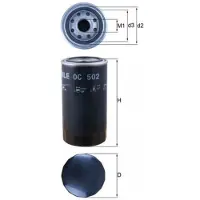 MAHLE ORIGINAL Oliefilter OC 502